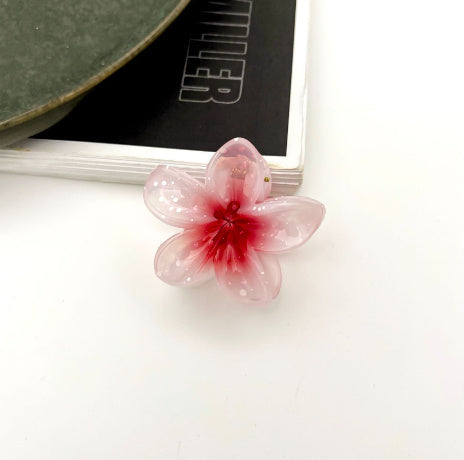 4cm Sweet Girl Plumeria Rubra Barrettes Female