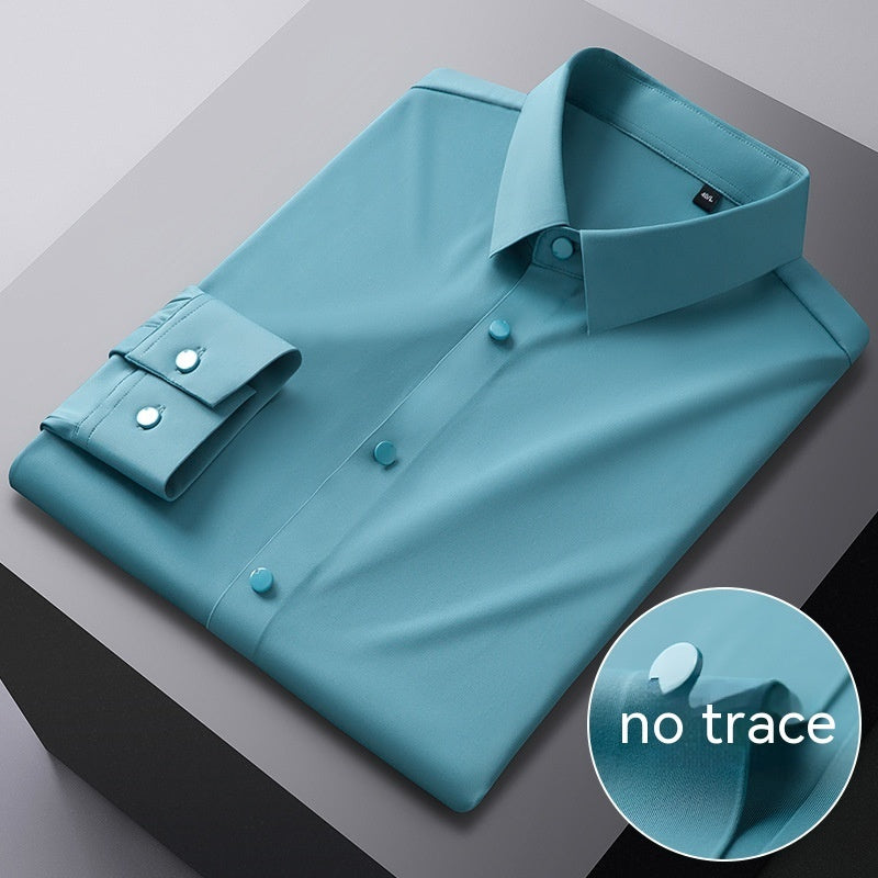 High Elastic Seamless Striped Shirt For Men