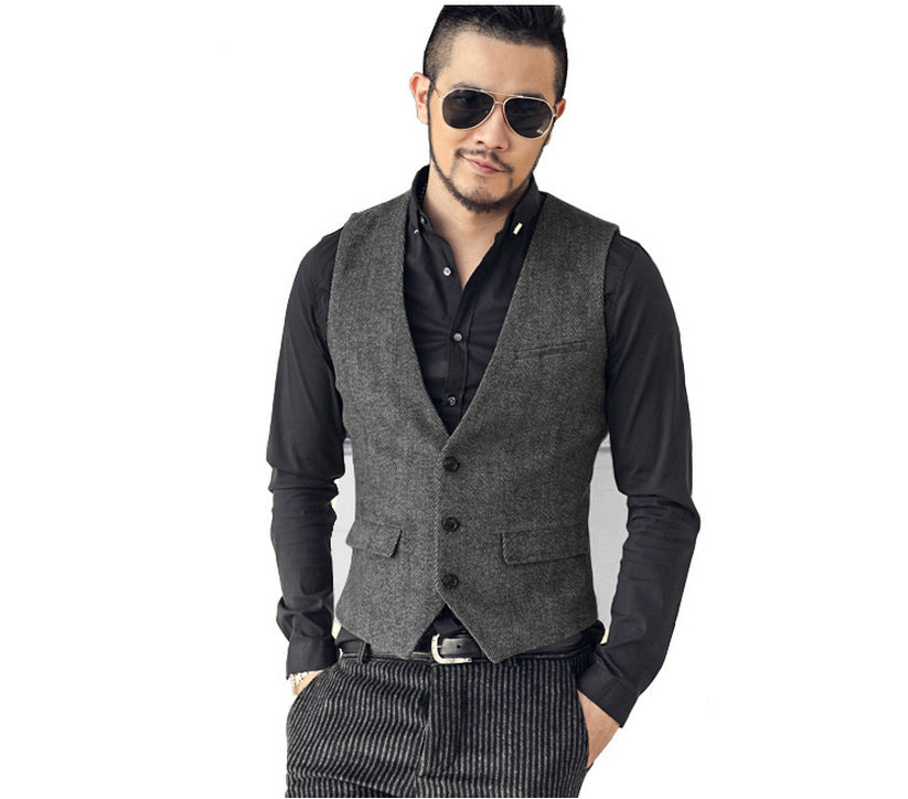 Woolen casual vest