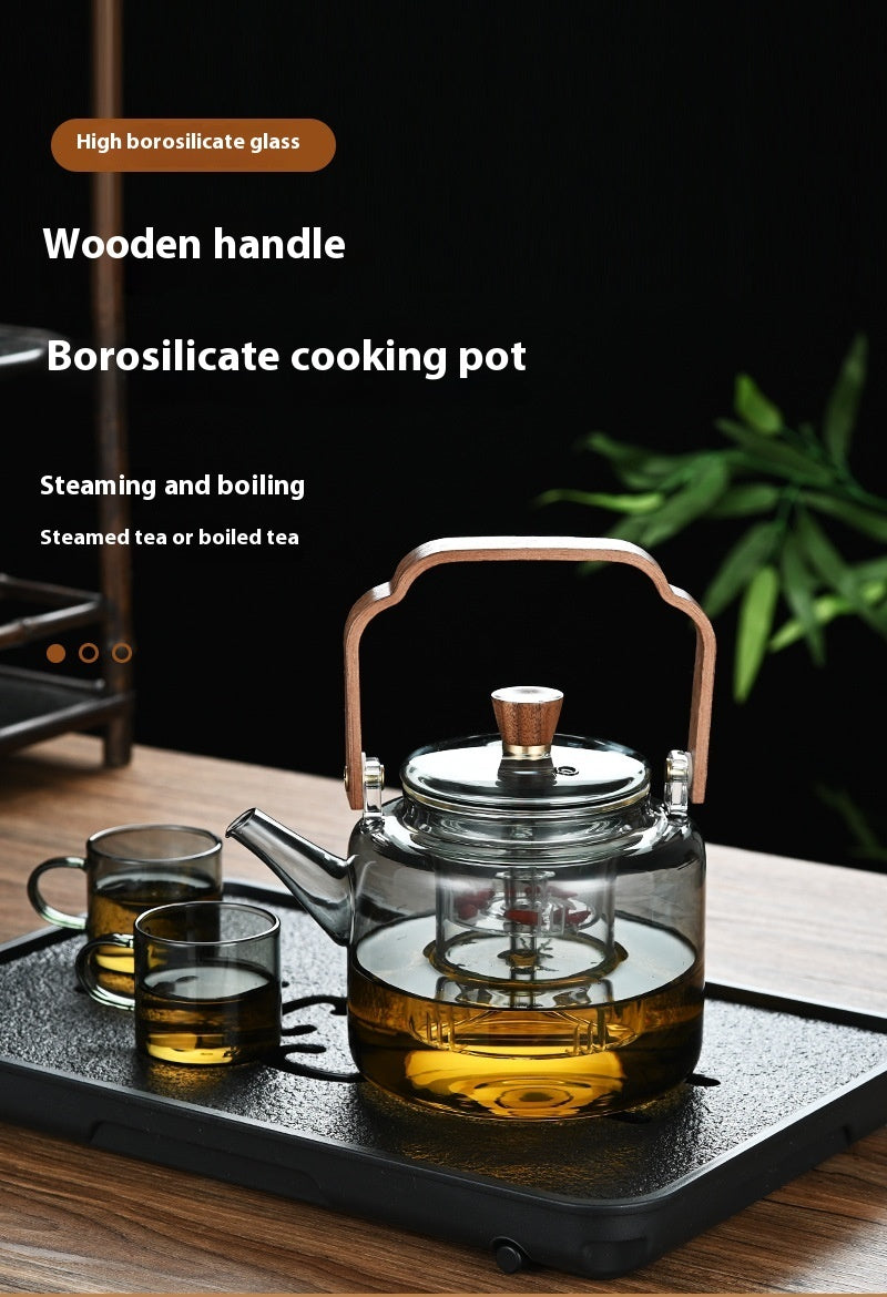 Borosilicate Glass Loop-handled Teapot Large Capacity Teapot Anti-cracking
