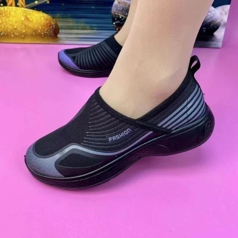 Old Beijing Cloth Shoes Walking Stretch Low-cut Breathable