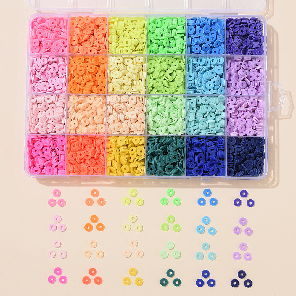 DIY Camouflage Soft Ceramic Beads Ornament Accessories Scattered Beads With Holes Spacer