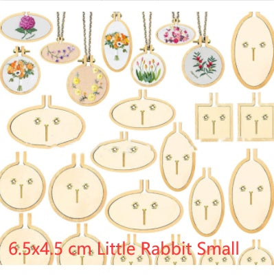 Wooden Mini Embroidered Stretch Jewelry