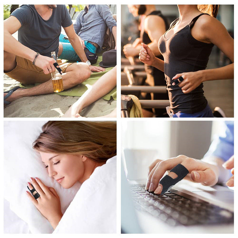 Nylon Sports Protection Black Finger Stall