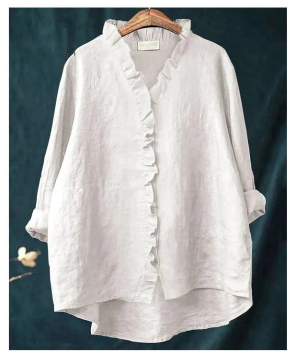 Loose Print Crew Neck Casual Plus Size Women's T-shirt