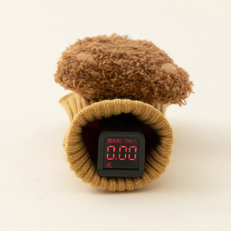 Newborn Baby Spring And Autumn Mid-calf Glue Dispensing Non-slip Room Socks Baby Socks