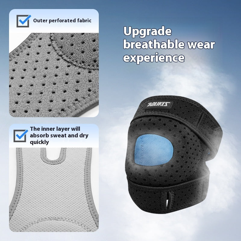 Adjustable Pressure Shock Absorption Running Cycling Double Straps Sports Kneecaps