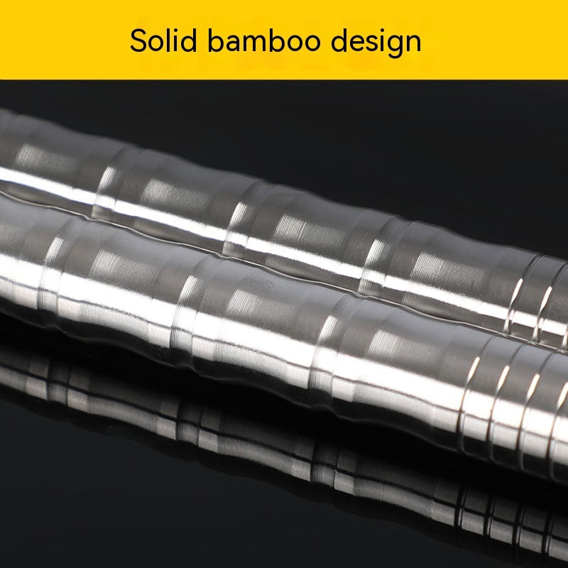 Stainless Steel Nunchucks In Fashionable And Simple Bamboo Style