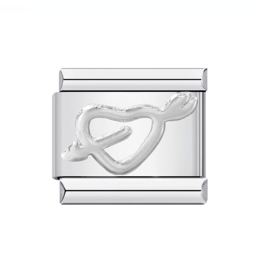 DIY Italian Module Bracelet Titanium Steel Gold Plated