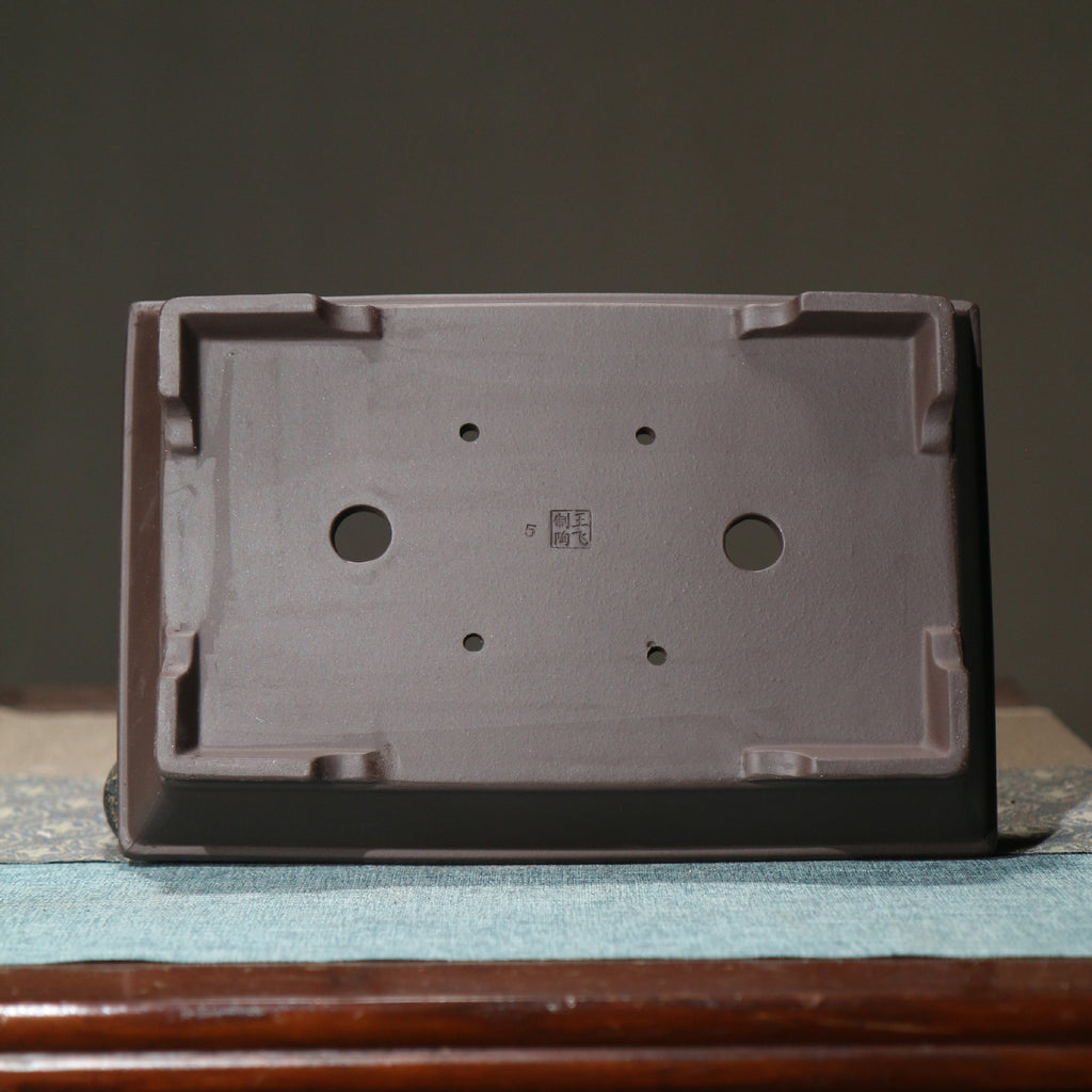 Purple Sand Flower Pot Rectangular Shallow Basin Square Bonsai Basin