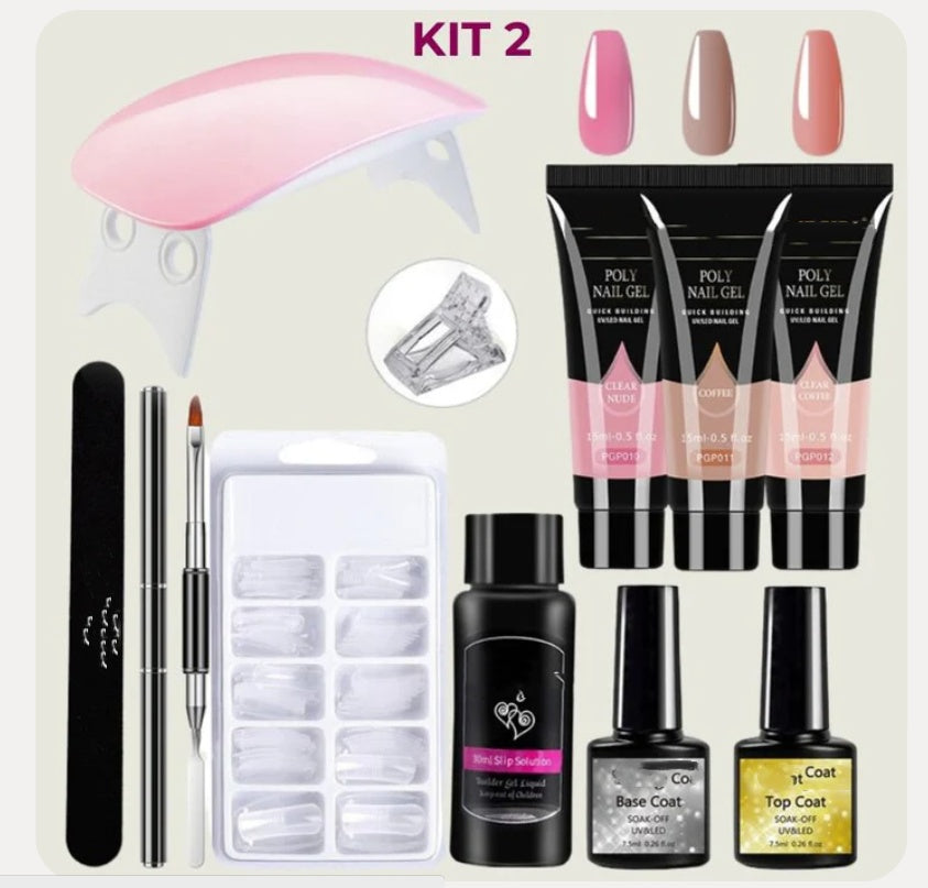 Crystal Extension Gel Nail Art Light Kit