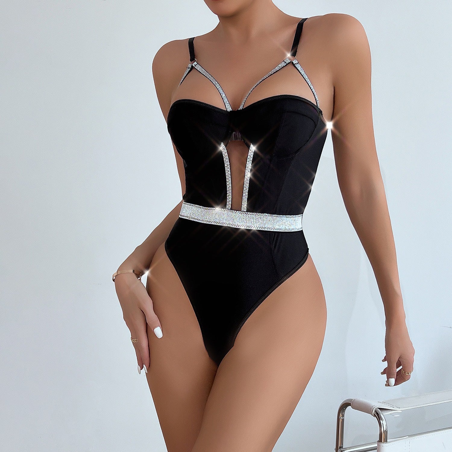 Slim-fit Push-up Chest-wrapped Jumpsuit