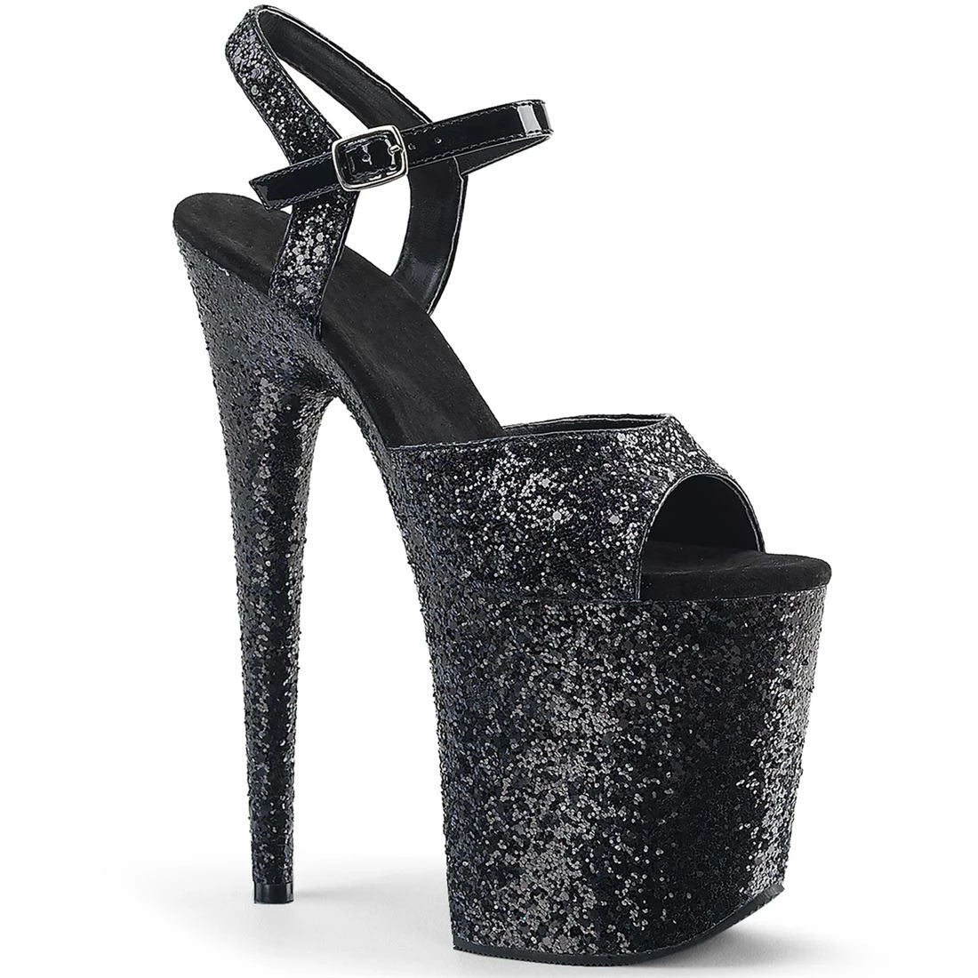 Hengtian High Flashing Waterproof Platform Stiletto High Heels
