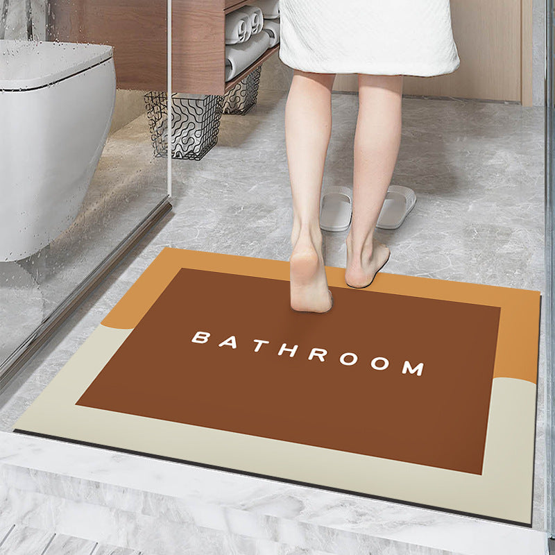 Simple Diatom Ooze Cushion Bathroom Entrance Floor Mat