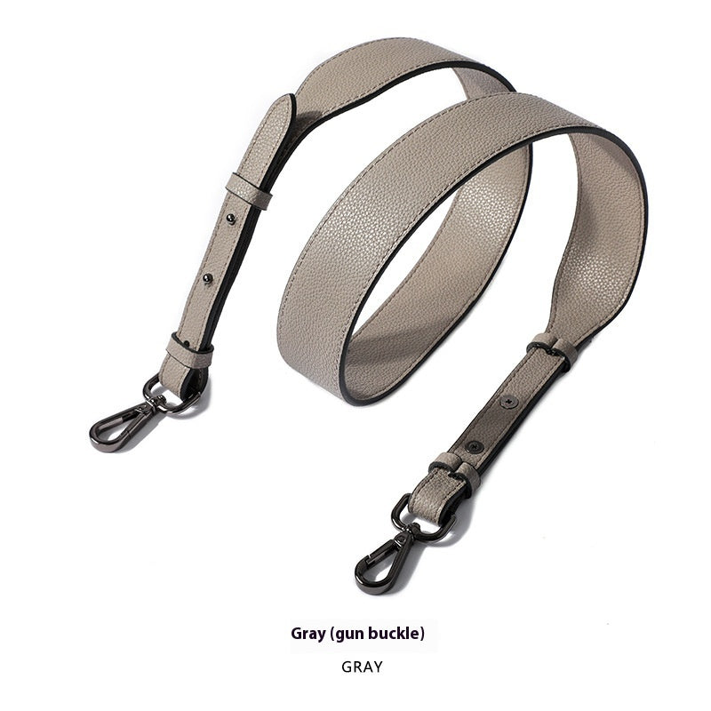 Cowhide Milled Double-sided Wide Shoulder Strap All-match Adjustable