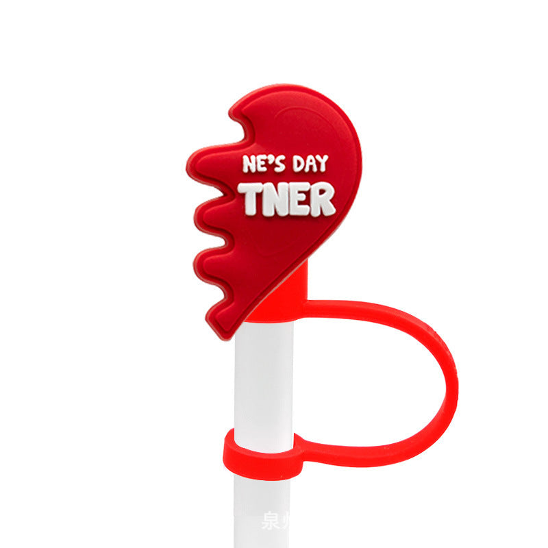 New Valentine's Day Series Straw Mouthpiece