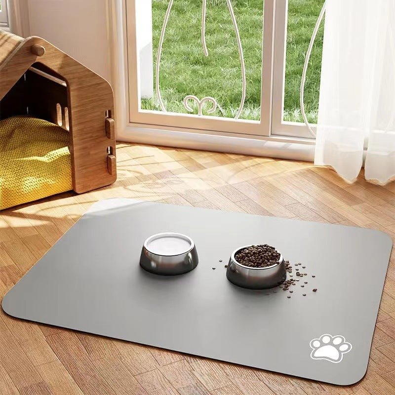 Pet Diatom Ooze Floor Mat Dogs And Cats Eating Mat Spill-proof Waterproof Quick-drying Placemat