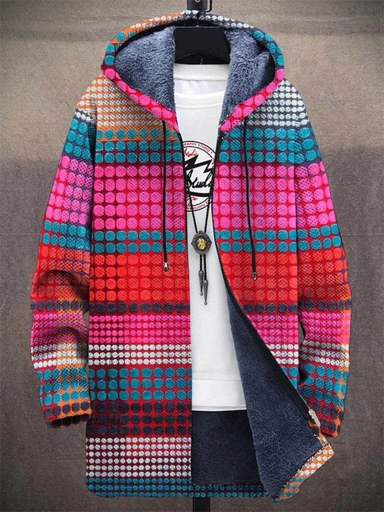 Men's 3d Digital Printed Hat Cardigan