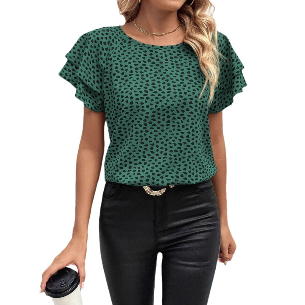 Spring And Summer New Fashion Print Top