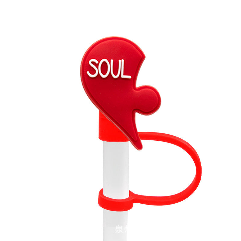 New Valentine's Day Series Straw Mouthpiece