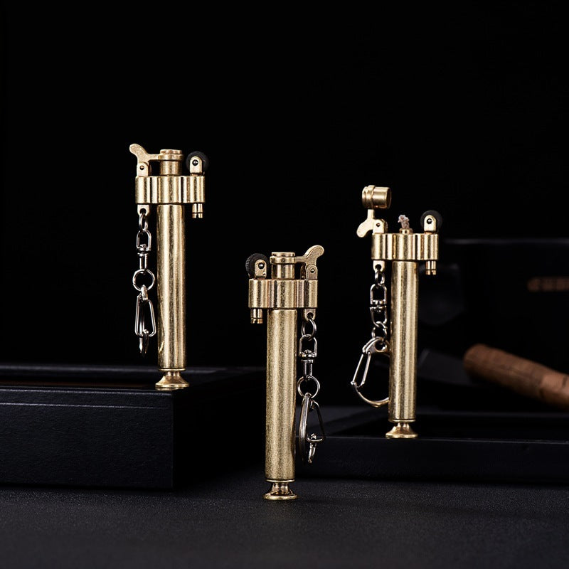 Creative Personalized Pipe Sand Wheel Kerosene Lighter