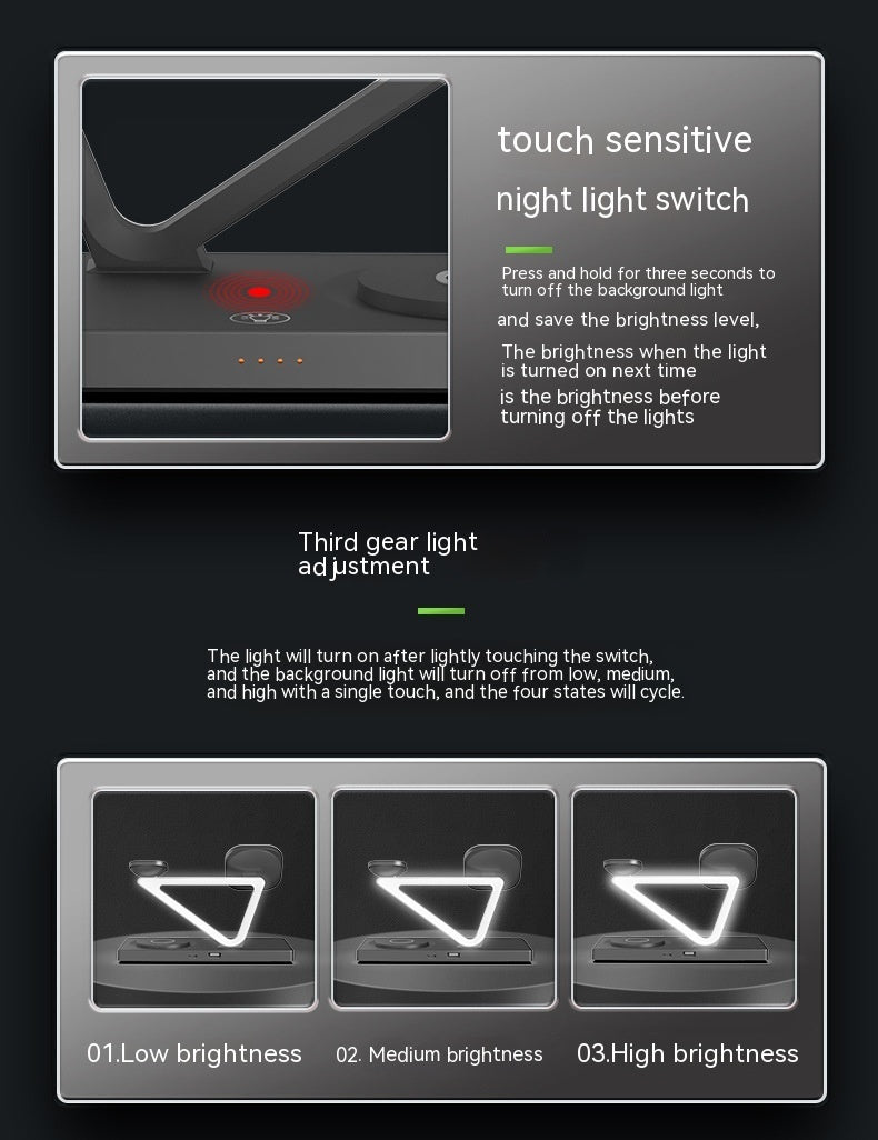 Five-in-one Small Night Lamp Wireless Charger