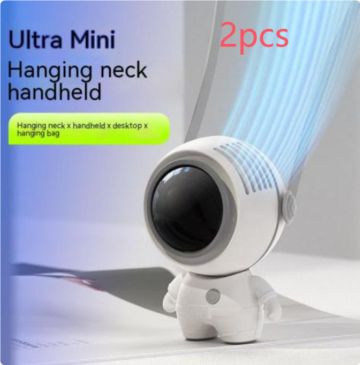 Stylish And Portable Cartoon Spaceman Style Sling Fan