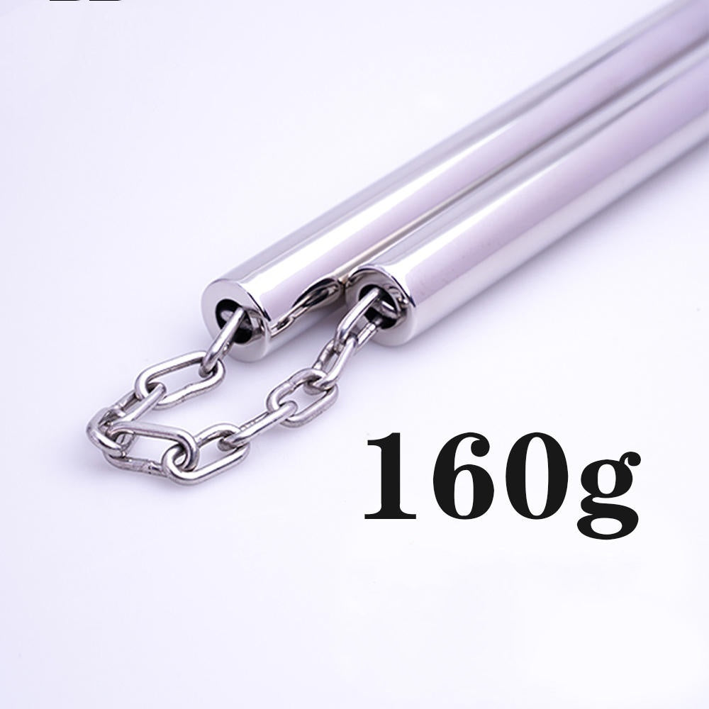 Stainless Steel Flat Head 22 Diameter Performance Training Fancy Practice Nunchaku
