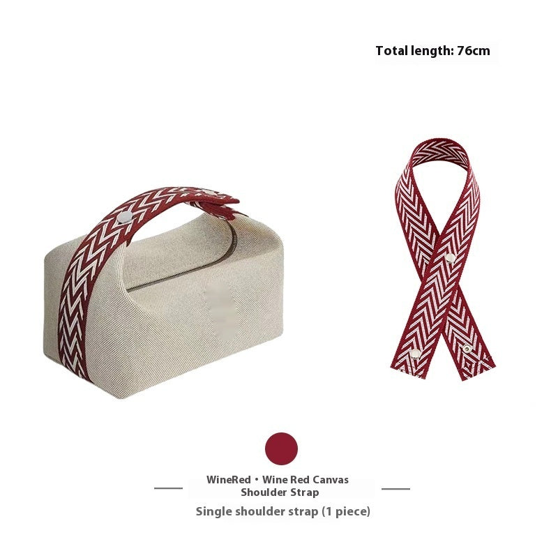 Wash Bag, Armpit Canvas Shoulder Strap, Inner Liner Accessories