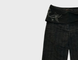 Printed Tape Thigh-length Curtain Tights