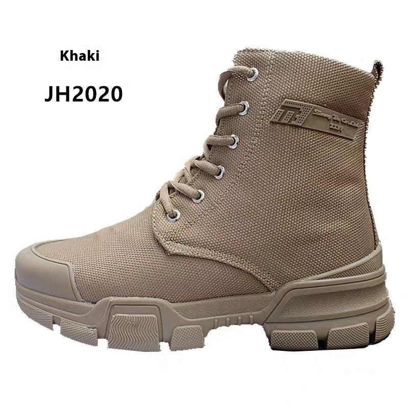 High-top Labor Protection Tooling Canvas Martin Boots Thick Bottom Waterproof
