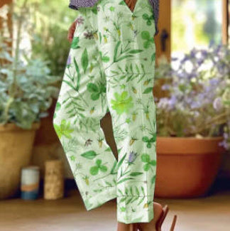 3D Digital Printing High Waist Drawstring Baggy Pants Women