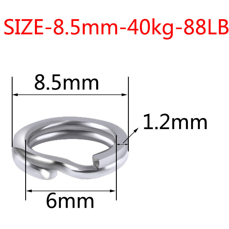 Reinforced Lure Double Ring Stainless Steel Flattening Lure Ring