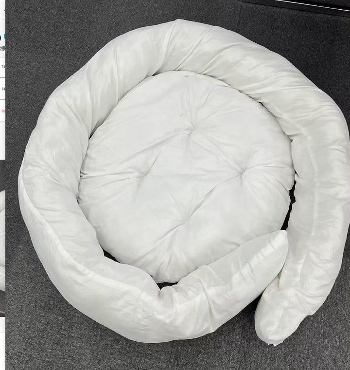 Plush Round Dog Bed Warm Winter Mat