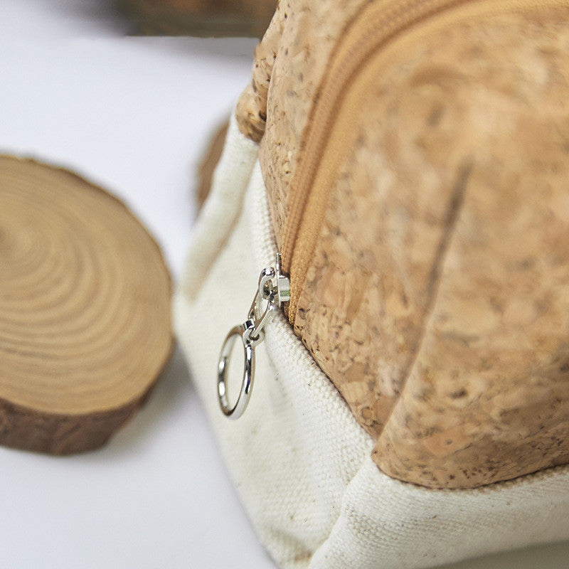 Primary Color Wood Grain Travel Cotton Canvas Organizing Folders