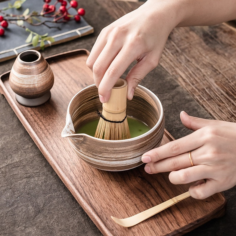 Matcha Bowl Japanese Tea Set For Matcha Tea Suit Tea Whisk Bamboo Matcha Brush Hundred Benli Song Dynasty Point Tea Ceremony Zen