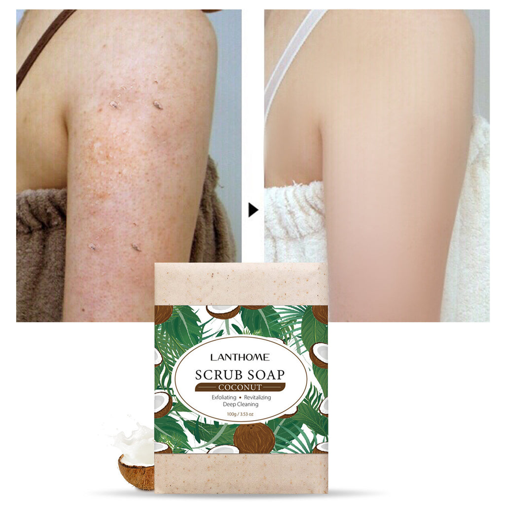 Facial Scrub Soap Essential Oil Cleansing Facial Body Scrub Soap