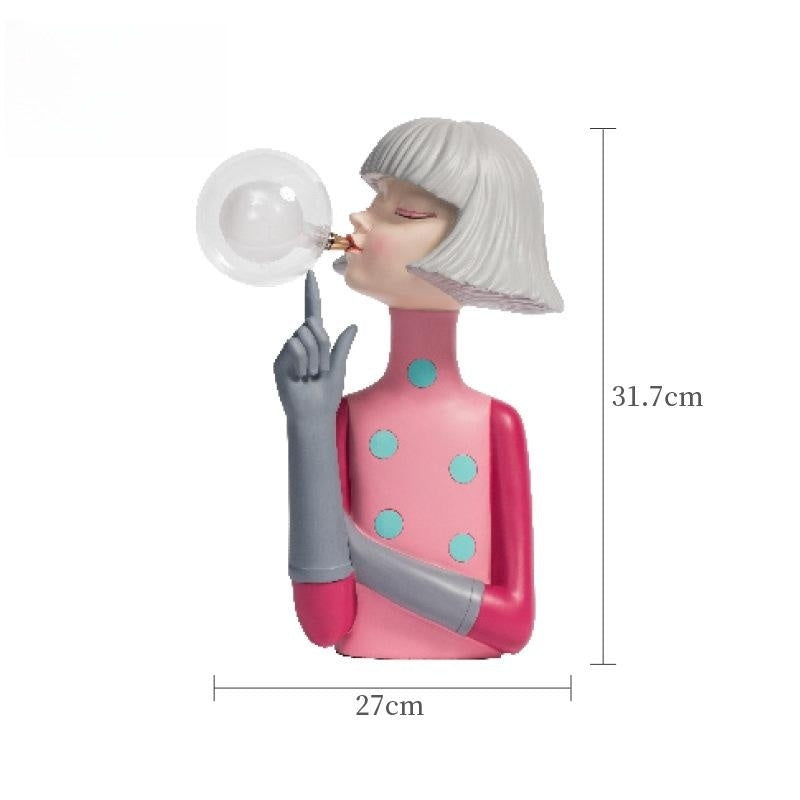 Nordic Bedroom Nightlight Bubble Girl