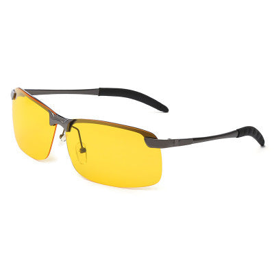 Polarized Sun Night Vision Metal Sunglasses