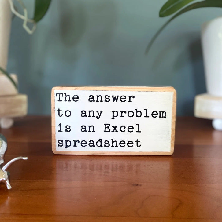 English Letters Desktop Ornaments