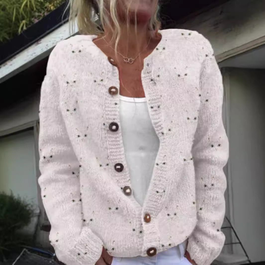 3D Digital Printing Cardigan Knitted Coat