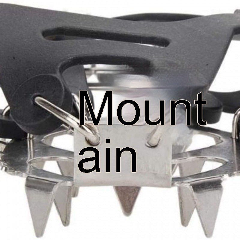 Outdoor 18-tooth Thickened Silica Gel Crampon Ice Climbing Equipment