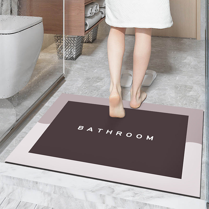 Simple Diatom Ooze Cushion Bathroom Entrance Floor Mat