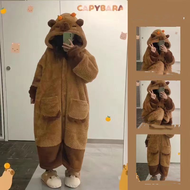 Nightgown Winter Long Wool Comfortable Cotton Velvet