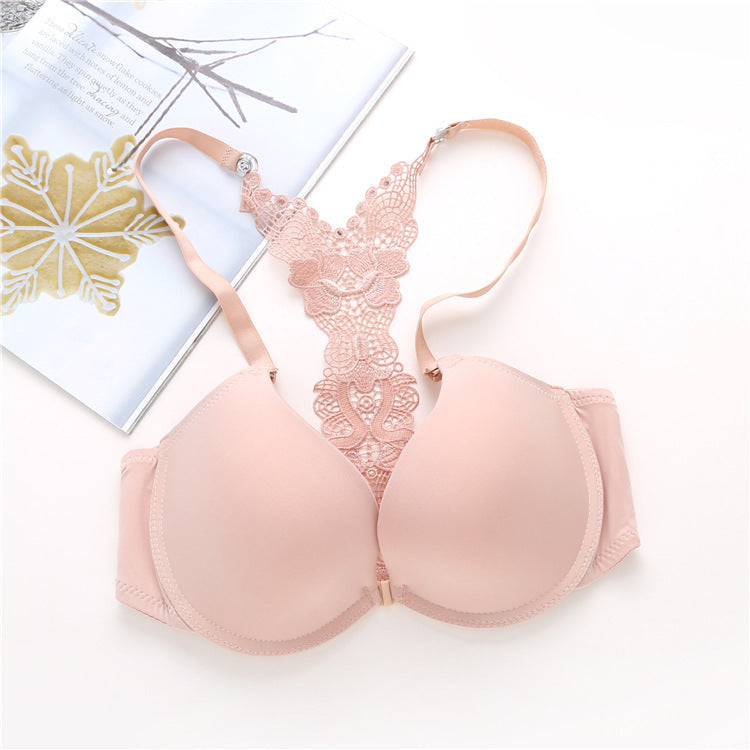 Front Closure Y-type Beauty Back Girls Push Up Bra