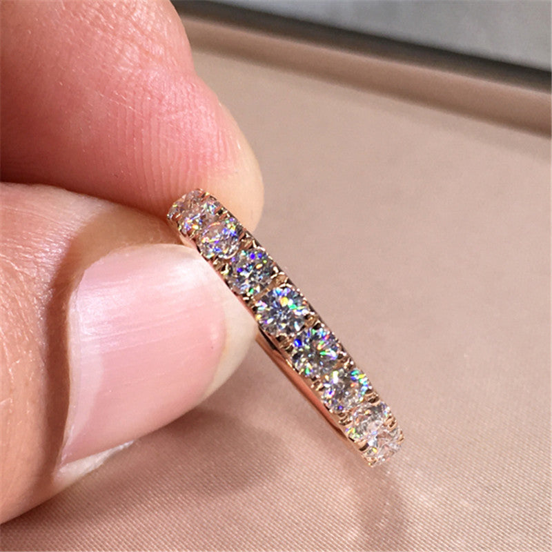 S925 Sterling Silver Gypsophila Simulation Diamond Ring For Women