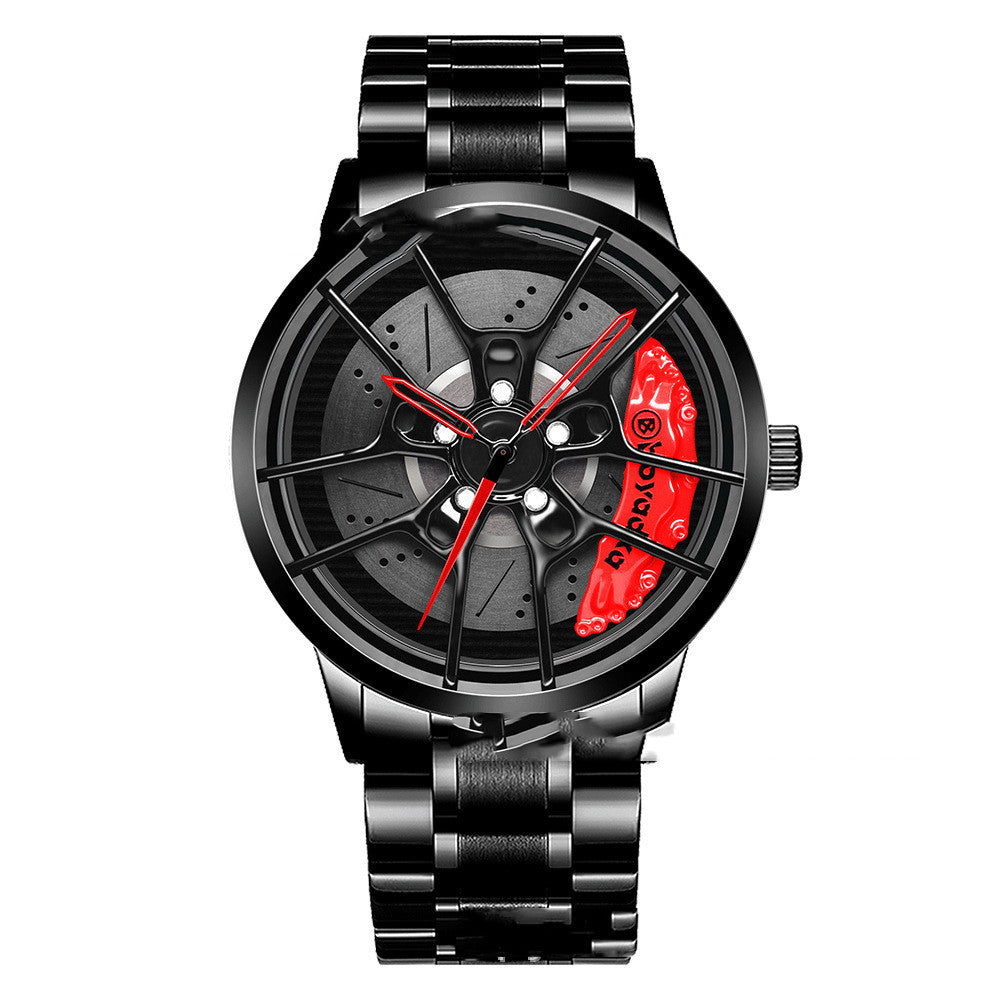 Men's And Women's Fashion Creative Wheel Waterproof Watch