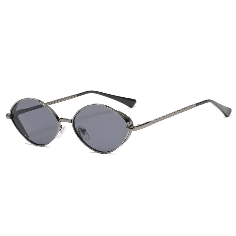 Oval Women's Diamond Thread Leg Sunglasses