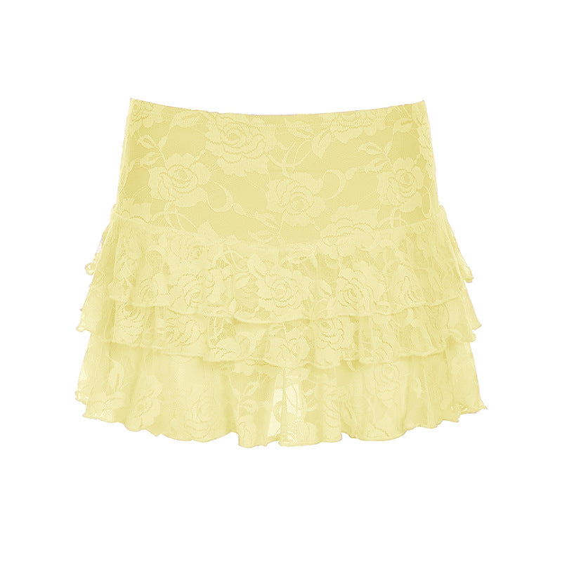 Backless One Piece Strap Vest Low Waist Cake Skirt Women's Clothing