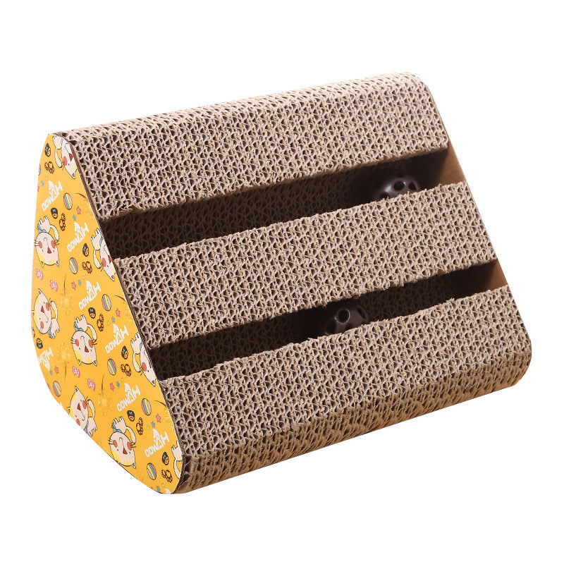 Triangle Corrugated Cat Scratching Board Toy